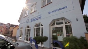 Sanitätshaus Scheder FAssade Würzburg