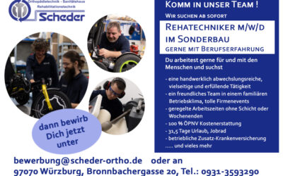 Rehatechniker im Sonderbau dringend gesucht