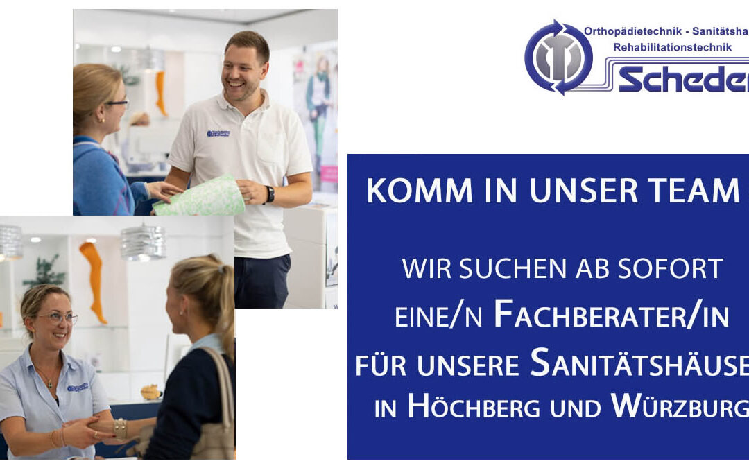 Fachberater/-in m/w/d für unsere Sanitätshäuser gesucht